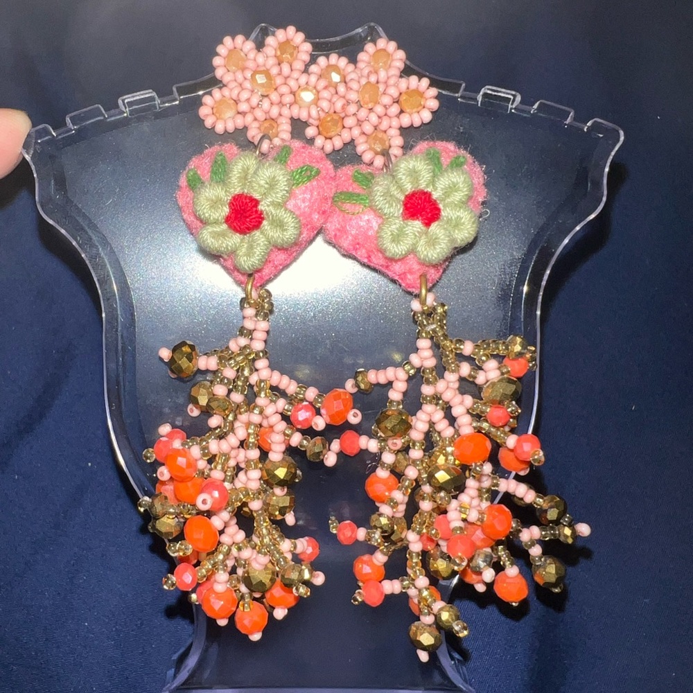 Handmade Mexican earrings aretes artesanales
